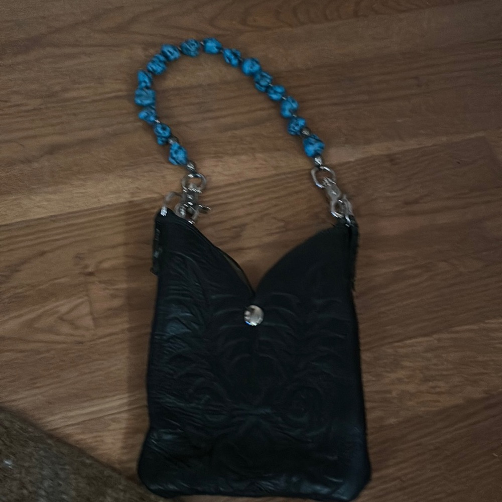 Genuine leather nashville cowboy boot purse